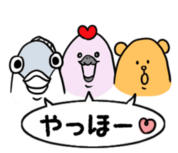 Kamonomane and Friends sticker #8639496