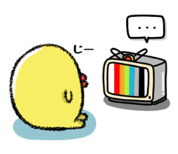 Hiroshima Chicks Crayon(Do not listen) sticker #8639819