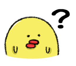 Hiroshima Chicks Crayon(Do not listen) sticker #8639820