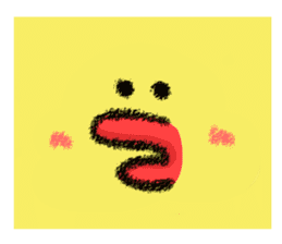 Hiroshima Chicks Crayon(Do not listen) sticker #8639822