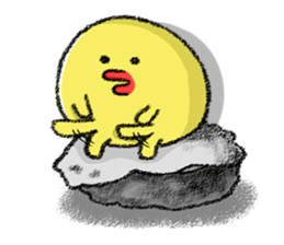 Hiroshima Chicks Crayon(Do not listen) sticker #8639823