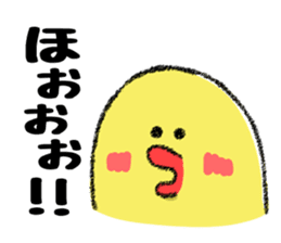 Hiroshima Chicks Crayon(Do not listen) sticker #8639831