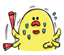 Hiroshima Chicks Crayon(Do not listen) sticker #8639836