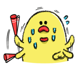 Hiroshima Chicks Crayon(Do not listen) sticker #8639836