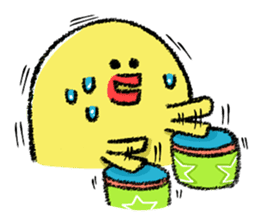 Hiroshima Chicks Crayon(Do not listen) sticker #8639841