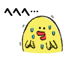 Hiroshima Chicks Crayon(Do not listen) sticker #8639843