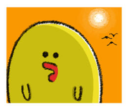 Hiroshima Chicks Crayon(Do not listen) sticker #8639844