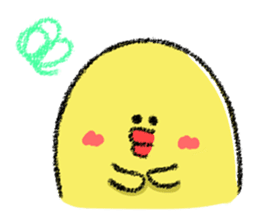 Hiroshima Chicks Crayon(Do not listen) sticker #8639851