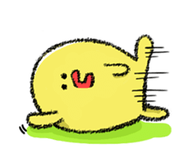 Hiroshima Chicks Crayon(Do not listen) sticker #8639855