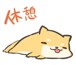 a lazy Shiba Inu Ver.everyday sticker #8639864