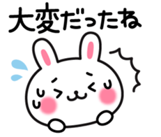 Rabbit attentive sticker #8640148