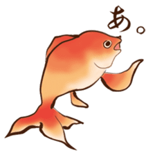 UKIYOE goldfish sticker #8640514