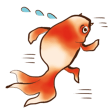 UKIYOE goldfish sticker #8640522