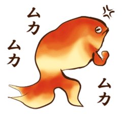 UKIYOE goldfish sticker #8640527