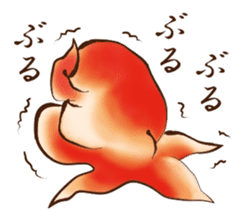 UKIYOE goldfish sticker #8640528