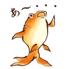 UKIYOE goldfish sticker #8640530