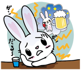Negative rabbit The 3rd version sticker #8640860