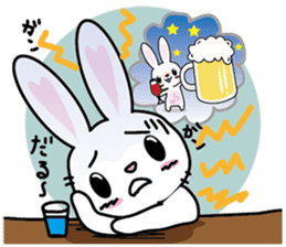 Negative rabbit The 3rd version sticker #8640860