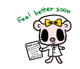 Cute faily pig 3 sticker #8640850