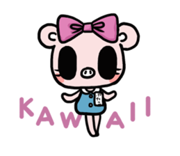 Cute faily pig 3 sticker #8640877