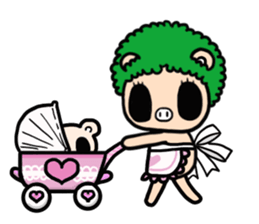 Cute faily pig 3 sticker #8640889