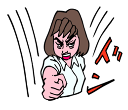 A girl has some troubles. sticker #8641009