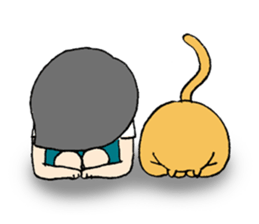 pig cat&me ver.2 sticker #8641606