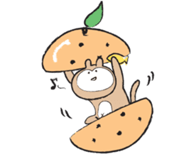 Hypothermia cat DAIFUKU-SAN (winter) sticker #8642592