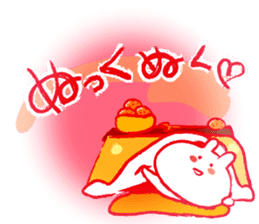 Hypothermia cat DAIFUKU-SAN (winter) sticker #8642603