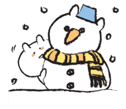 Hypothermia cat DAIFUKU-SAN (winter) sticker #8642604