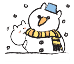 Hypothermia cat DAIFUKU-SAN (winter) sticker #8642604