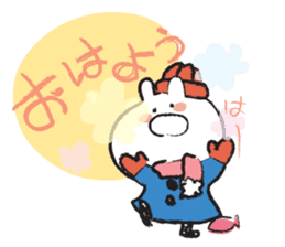 Hypothermia cat DAIFUKU-SAN (winter) sticker #8642611