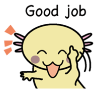 Golden Axolotl English version sticker #8643506