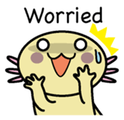 Golden Axolotl English version sticker #8643508