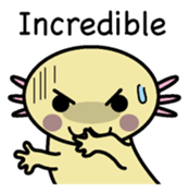 Golden Axolotl English version sticker #8643509