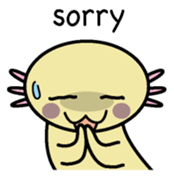 Golden Axolotl English version sticker #8643511