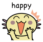 Golden Axolotl English version sticker #8643513