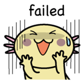 Golden Axolotl English version sticker #8643516