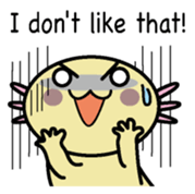 Golden Axolotl English version sticker #8643518