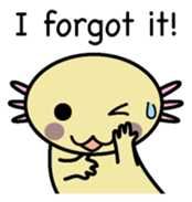 Golden Axolotl English version sticker #8643519