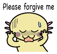 Golden Axolotl English version sticker #8643521