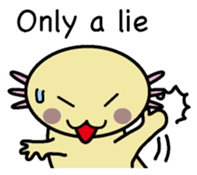 Golden Axolotl English version sticker #8643525