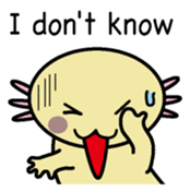 Golden Axolotl English version sticker #8643526