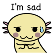 Golden Axolotl English version sticker #8643527