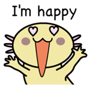 Golden Axolotl English version sticker #8643531