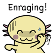 Golden Axolotl English version sticker #8643533