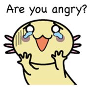 Golden Axolotl English version sticker #8643535
