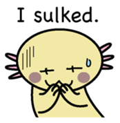 Golden Axolotl English version sticker #8643536