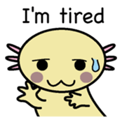 Golden Axolotl English version sticker #8643540