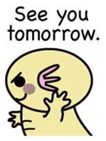 Golden Axolotl English version sticker #8643541